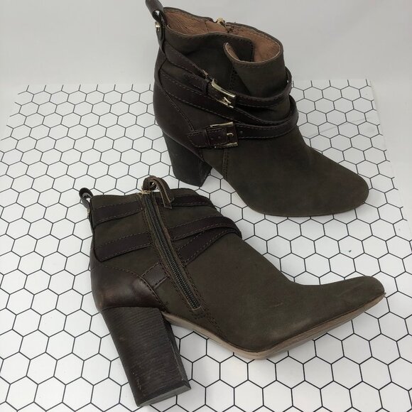 Louise et Cie Brown Leather Seneca Ankle Boots 8.5 - Picture 2 of 8